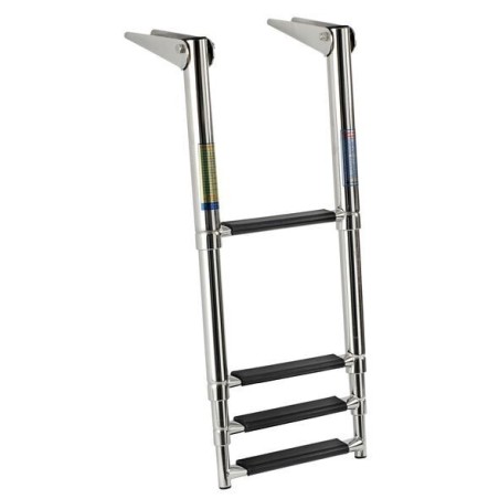 Telescopic ladder for gangplank 4 black steps OS4954154