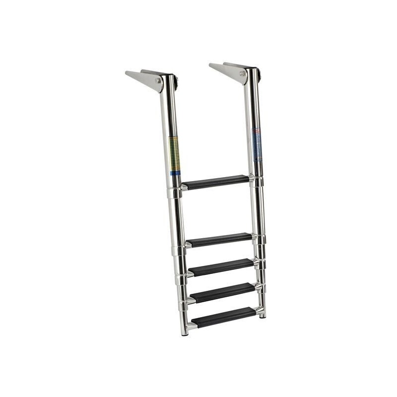 Telescopic ladder for gangplank 5 black steps OS4954155