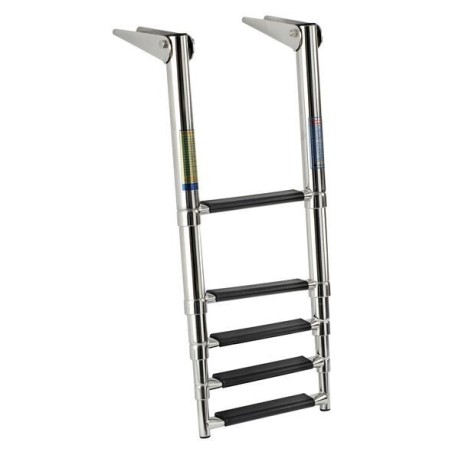 Telescopic ladder for gangplank 5 black steps OS4954155