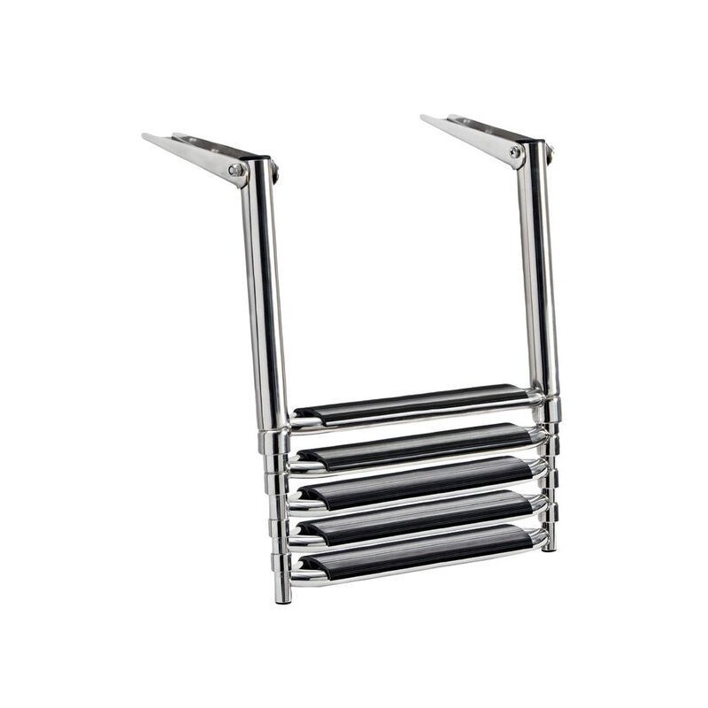 Big telescopic ladder for platform 5 black steps OS4954175