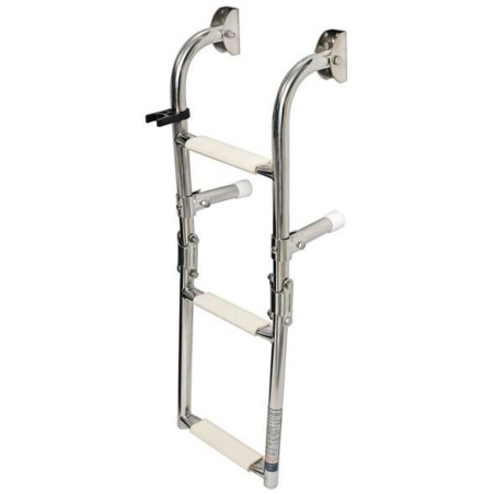 Foldable Narrow Ladder wall-mounting 3 Steps 63x22cm OS4957233