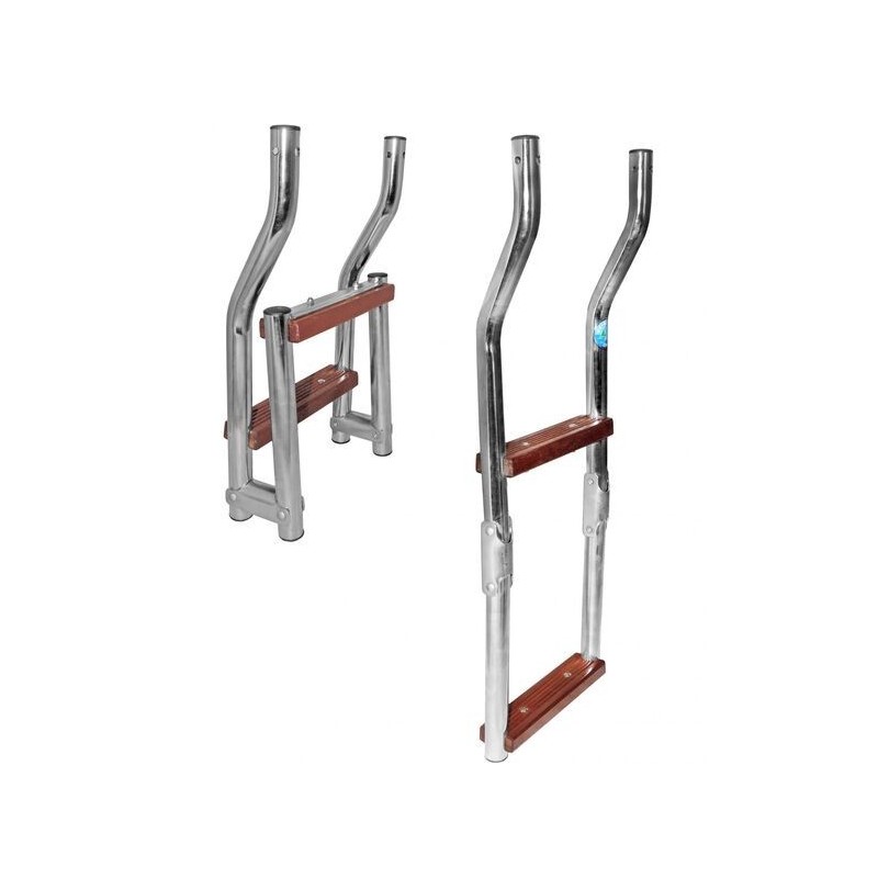 OCCASIONE Scaletta Pieghevole Inox 61x24cm 2 Gradini Legno N30810111070-26.065%