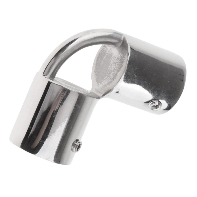 Stainless steel 90° Bow angular joint with eye Ø22mm OS4111622