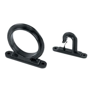 Reggicanne a soffitto o a parete 45mm Nero LZ44623-5%