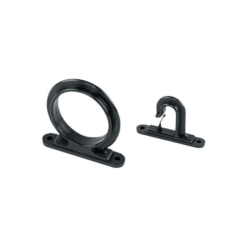 Reggicanne a soffitto o a parete 45mm Nero LZ44623-5%