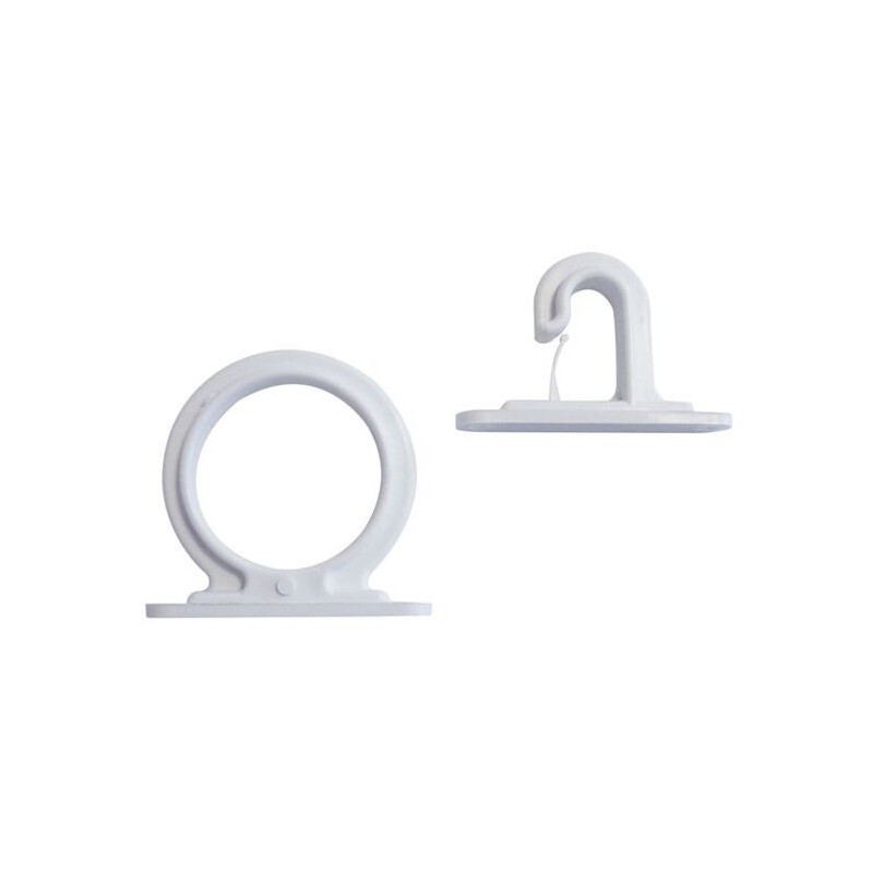 Reggicanne a soffitto o a parete Bianco D.45mm N30413004996B-5%