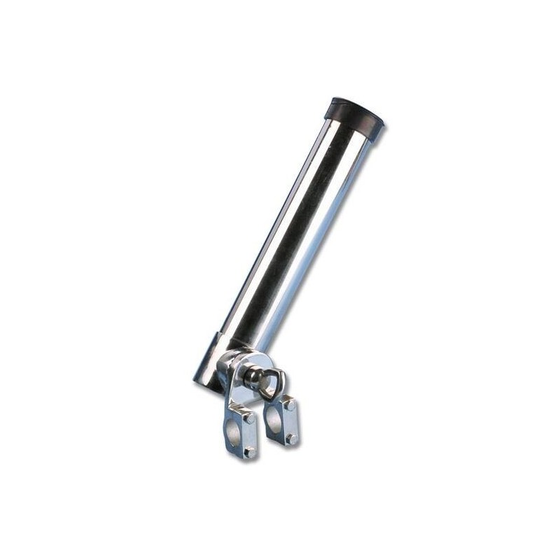 Stainless steel fishing rod holder with multi position adjustment For handrails and pushpits TRM2650025