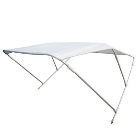 Tendalino 3 Archi in Alluminio H.110cm Larghezza 150cm Lunghezza 180cm Bianco MT3265055-20%
