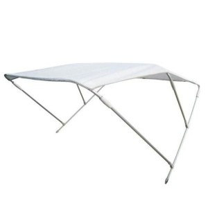 Tendalino 3 Archi in Alluminio H.140cm Larghezza 150cm Lunghezza 180cm Bianco MT3265255-20%