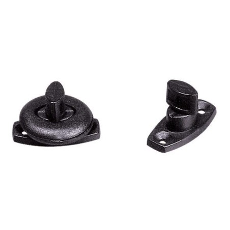 Twist Stud and Clinch Plate Black colour LZ45358