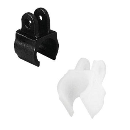 Attacco per battagliola per tubo D.25mm Bianco N120412000639B-5%