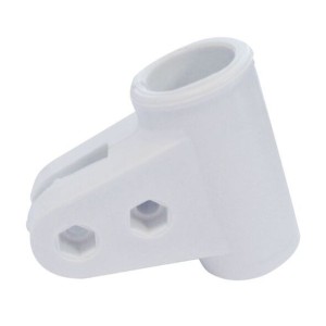 Self locking joint Tube Ø22mm White colour N120412007003B