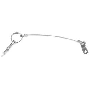 Piastrina inox + cavetto inox Ø 1,6mm + spina con molla e linguetta OS4611629-40%