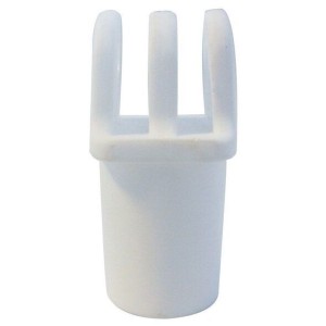 Terminale Tubo D.22mm in nylon bianco OS4662502-40%