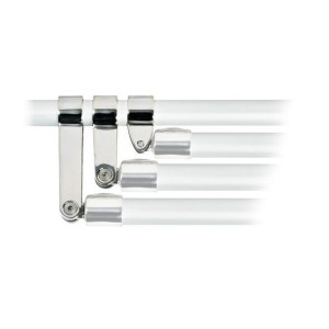 Snodo a forcella per triplo arco tubi Ø 30mm Interasse 73mm OS4676105-40%