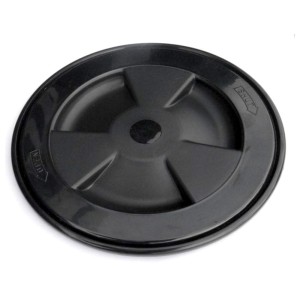 Screw-on inspection hatch cover D.143mm Black LZ43910
