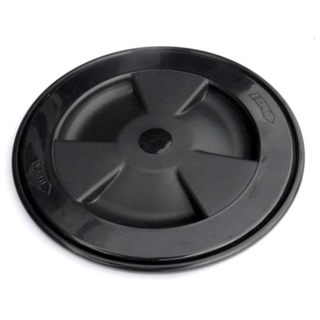 Screw-on inspection hatch cover D.170mm Black N30211202026