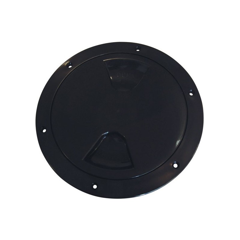 Screw-on inspection hatch D.170mm Black N30211202030