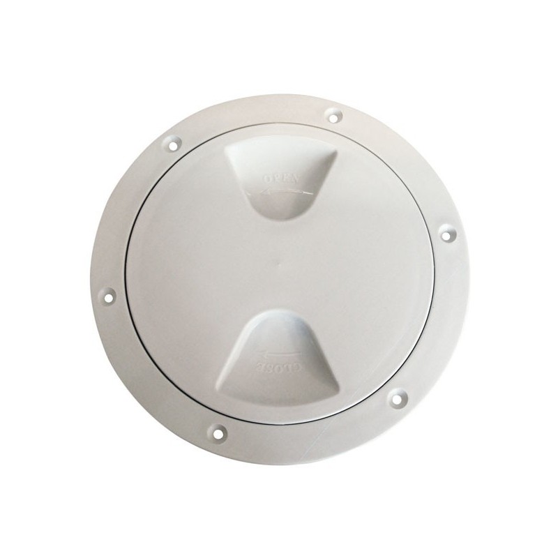 Screw-on inspection hatch watertight with O-ring seal Ø170mm White N30211202031