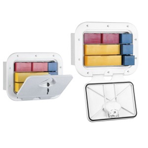 Classic rectangular hatch with box 275x375mm With lock LZ196573