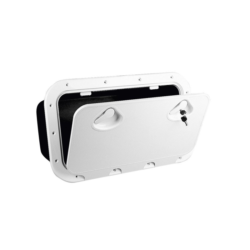 Classic rectangular hatch with box 355x602mm With lock LZ196600