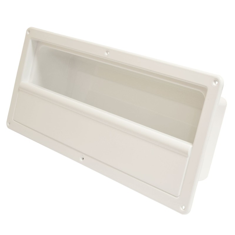 Tasca laterale portaoggetti in ABS bianco 540x244mm rigido P.120mm OS2002500-0%