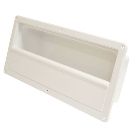 Tasca laterale portaoggetti in ABS bianco 540x244mm rigido P.120mm OS2002500-0%