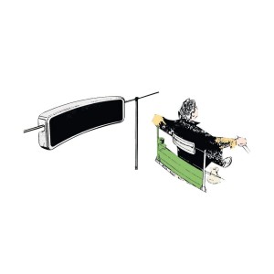 Schienalino in polietilene bianco per draglie OS2429200-40%