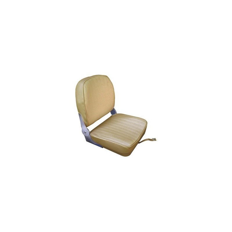 Seat with foldable backrest sand vinyl cushion 400x467x474mm OS4840403