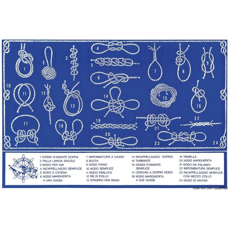 Tabella adesiva nodi nautici 16x24cm N30112621814-40%