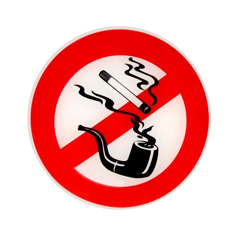 Adesivo a rilievo Vietato fumare D.8cm N31812621824-50%