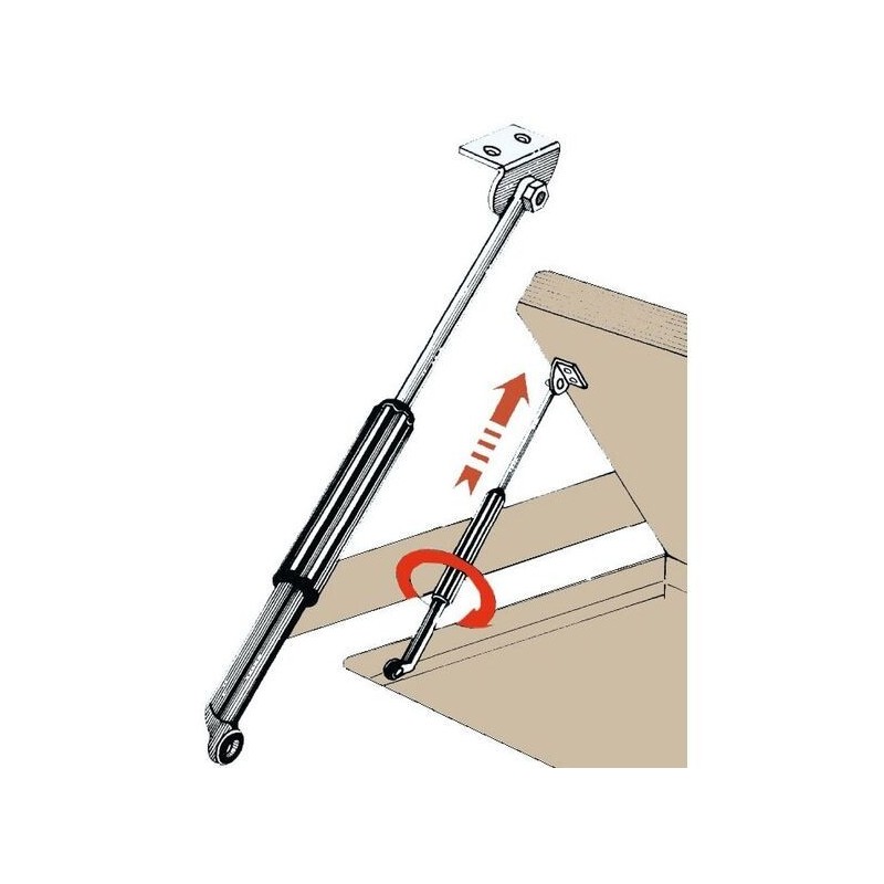 Telescopic hatch stay 220/480mm OS3819160