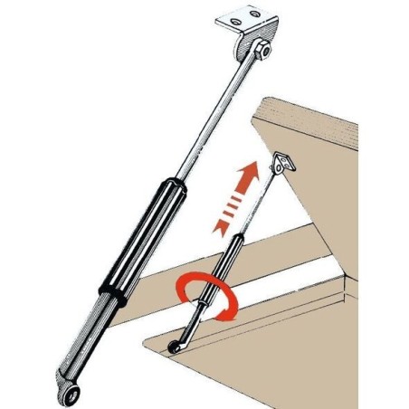 Telescopic hatch stay 220/480mm OS3819160