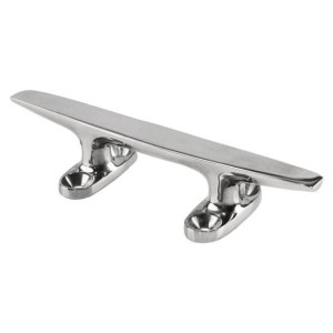 Polished stainless steel belaying cleat 200mm On-centre 57.2-41.6mm N11102500217