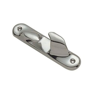 Paired Chrome plated Brass skene chocks 110 x 27mm MT1130011