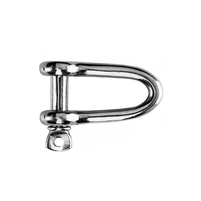Stainless steel long shackle with screw-lock Pin 4 mm N61641100460