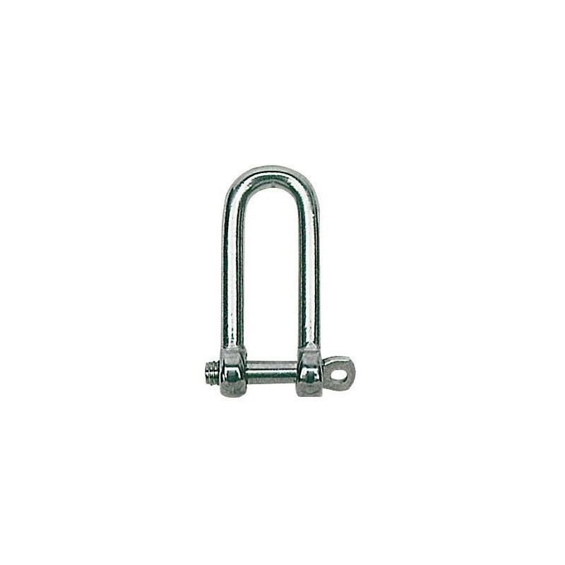 Long Stainless steel shackle with screw-lock Pin 6 mm N61641100462