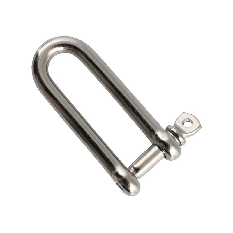 Stainless steel long shackle with screw-lock Pin 10 mm N61641100464