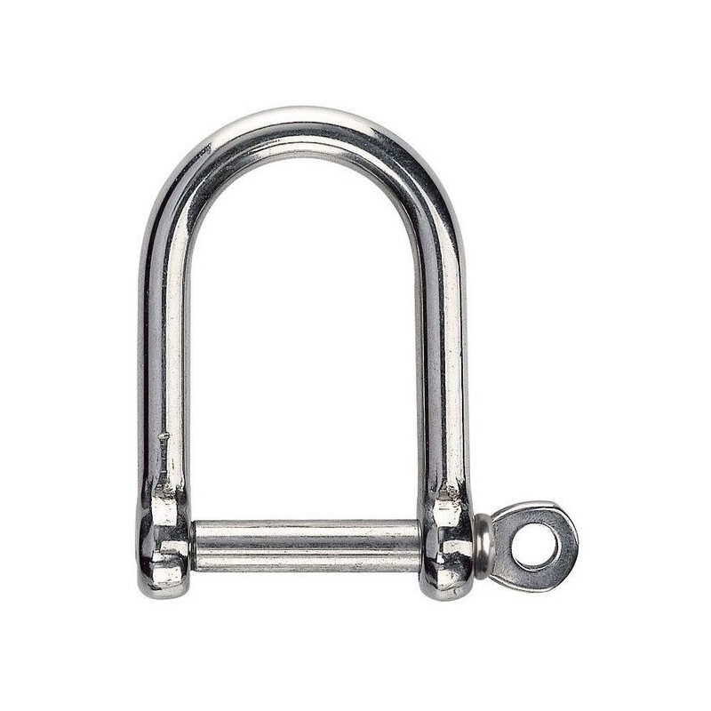 Stainless steel Wide jaw shackle with screw-lock Pin 8 mm N61641102746