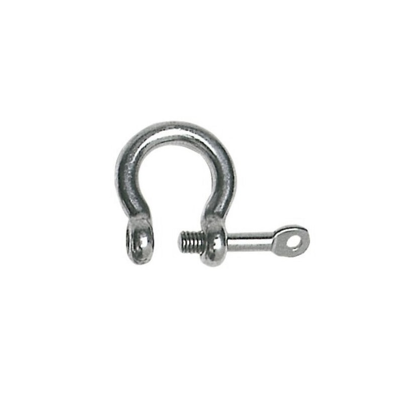 Stainless steel Bow shackle with captive pin 6mm 10 piece pack OS0822106