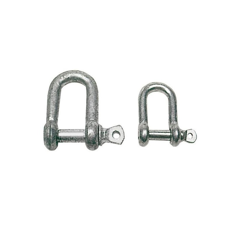 Galvanised steel D-shackle Pin 12mm 10 piece pack OS0832012