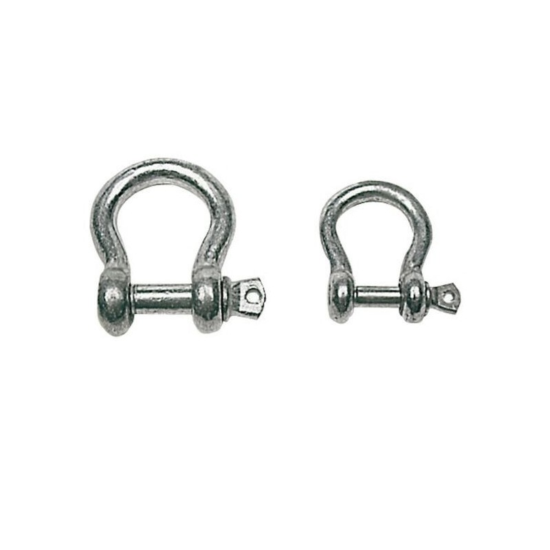 Galvanised steel bow shackle Pin 6mm 20 piece pack OS0832906