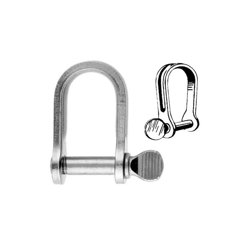 Stainless Strip Shackle short Ø6mm L.15xh26mm OS0876506