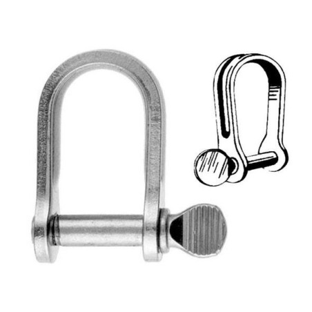 Stainless Strip Shackle short Ø6mm L.15xh26mm OS0876506