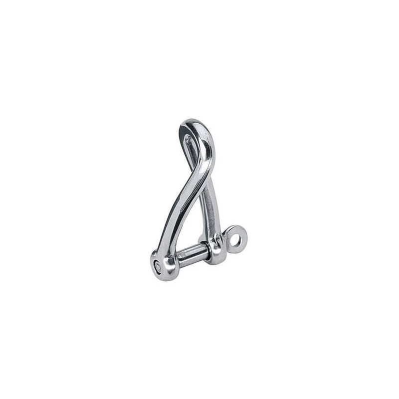 Forged stainless steel twisted shackle Ø A 12mm OS0885612