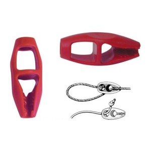Self locking hook for shock cord D.8mm Red colour N61700600663