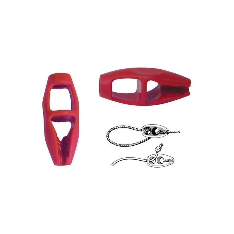 Self locking hook for shock cord D.8mm Red colour N61700600663