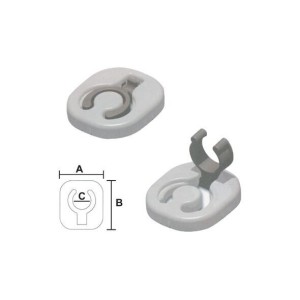 Pair of foldable plastic hooks N61740500642