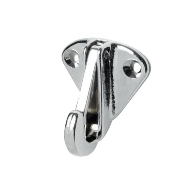 Chrome plated brass plate with snap shackle N61742500508