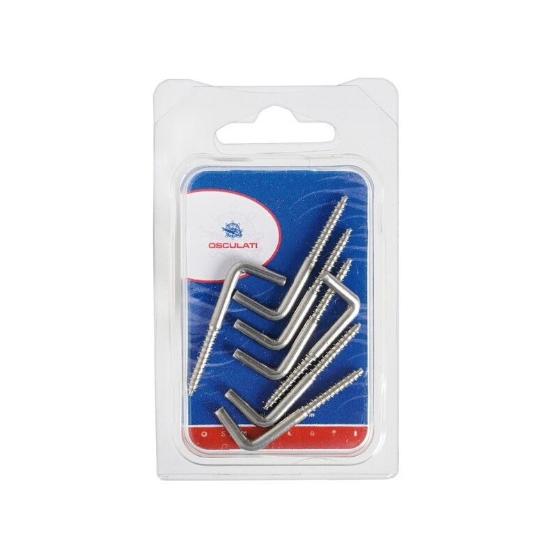 Rampini in acciaio inox a vite 47x4mm 5 pezzi OS0903503-40%